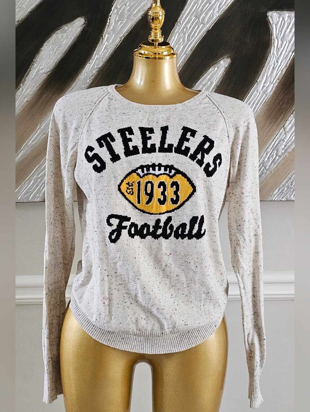 Touch by Alyssa Milano Steelers Sweater Large NFL Football